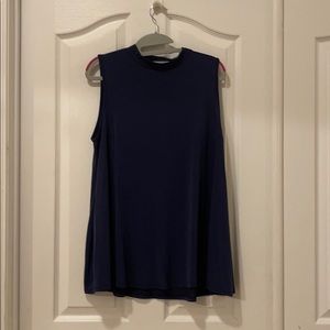 Mock neck flowy tank